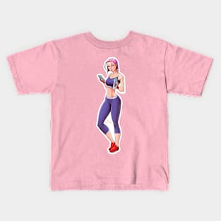 Gym girl Kids T-Shirt